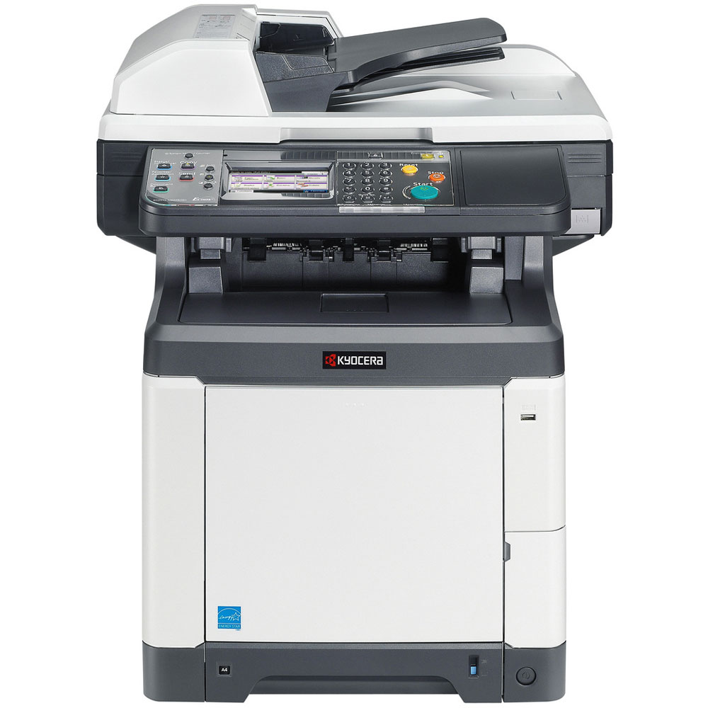 Multifunctionala second hand laser color kyocera ecosys m6026cidn, duplex, a4, 26ppm, 9600 x 600dpi, copiator, scanner, retea, usb