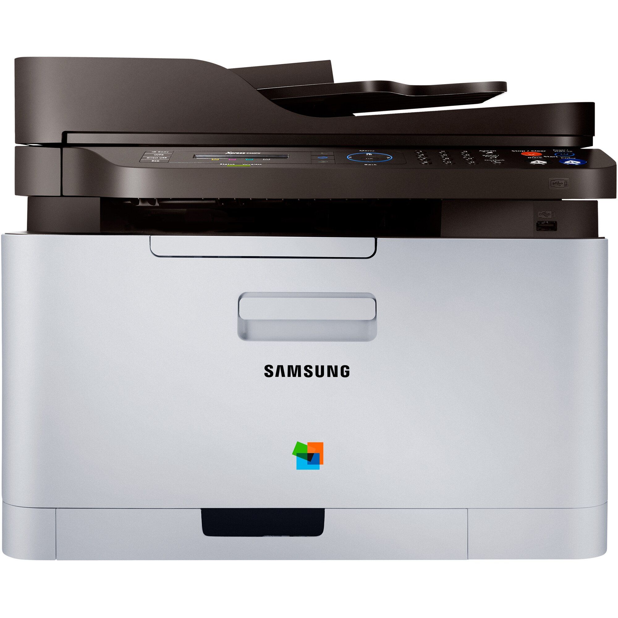 Multifunctionala Laser Color Samsung Xpress SL-C460FW, A4, 18ppm, 2400 x 600, Copiator, Scaner, Fax, USB, Retea, Wireless