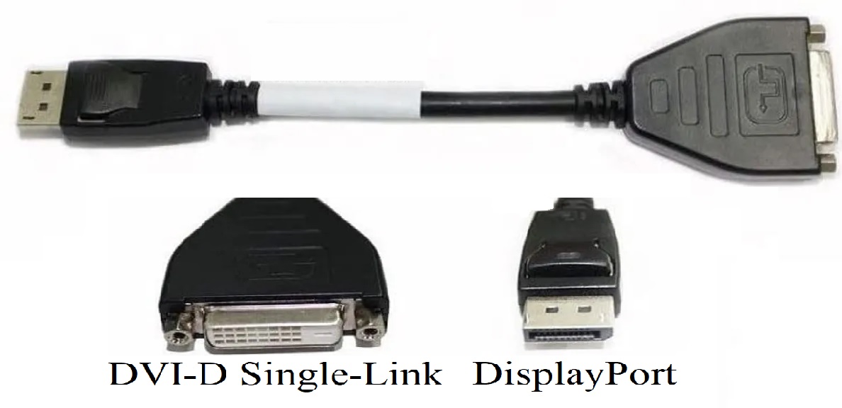 Adaptor cablu video DisplayPort to DVI-D