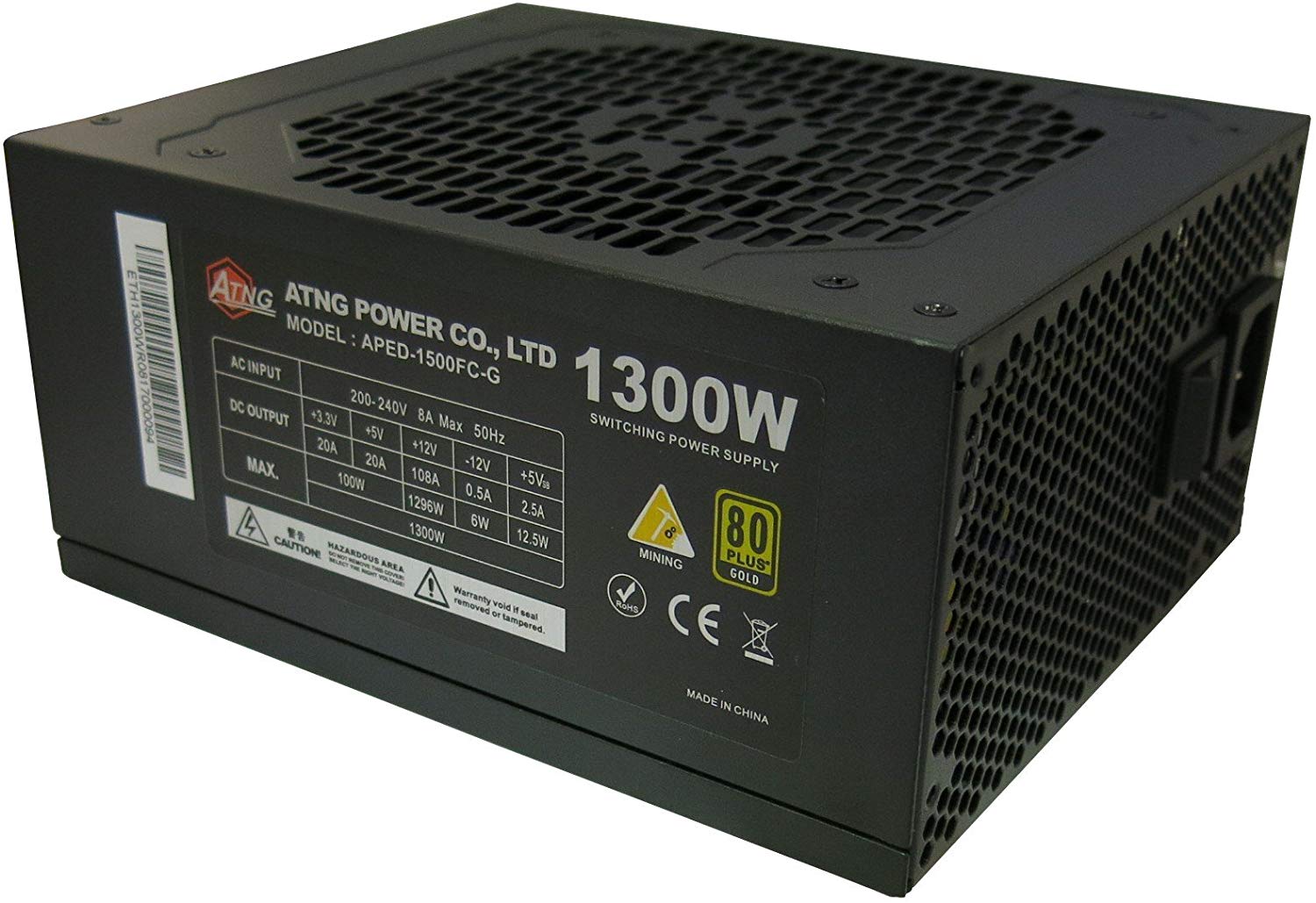 Sursa ATNG APED-1300FC 1300W, 80 Plus Gold - Cabled