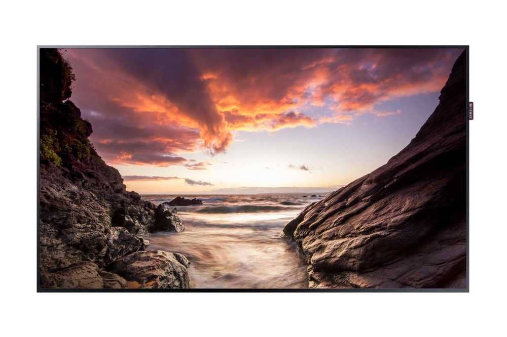 Monitor samsung pm55f, 55 inch full hd 60hz e-led blu, hdmi, displayport, dvi-i, usb, boxe integrate
