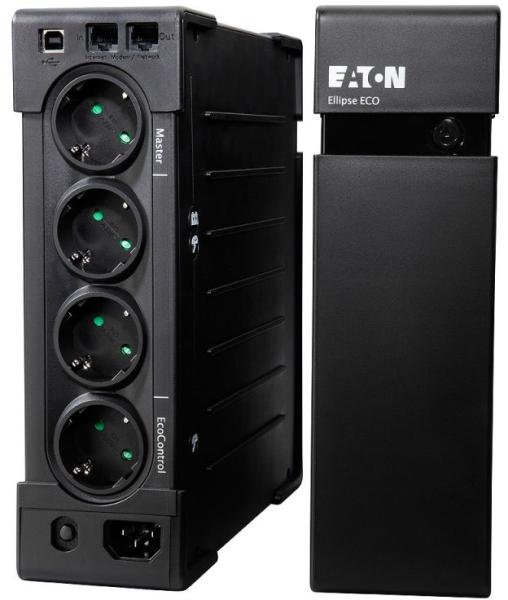 Ups eaton ellipse eco 800 din usb, 500w/800va, 230v, baterie noua