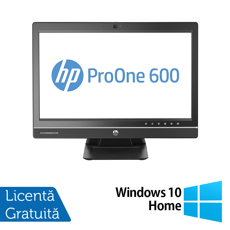 All In One HP ProOne 600 G1, 21.5 Inch Full HD, Intel Core i3-4160 3.60GHz, 4GB DDR3, 500GB SATA, DVD-RW, Webcam + Windows 10 Home