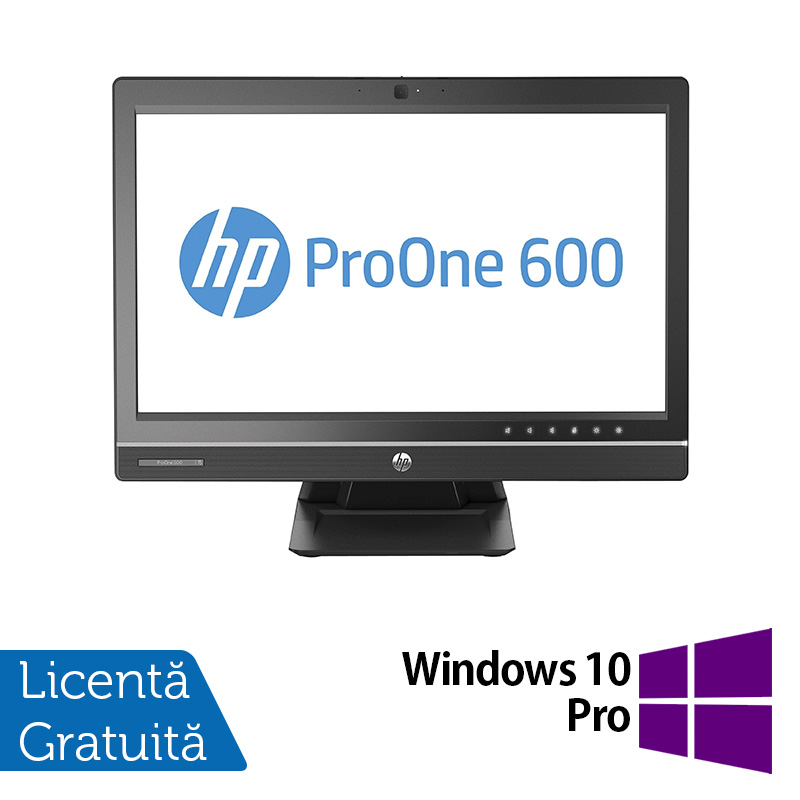 All In One HP ProOne 600 G1, 21.5 Inch Full HD, Intel Core i5-4570S 2.90GHz, 4GB DDR3, 500GB SATA, DVD-RW + Windows 10 Pro