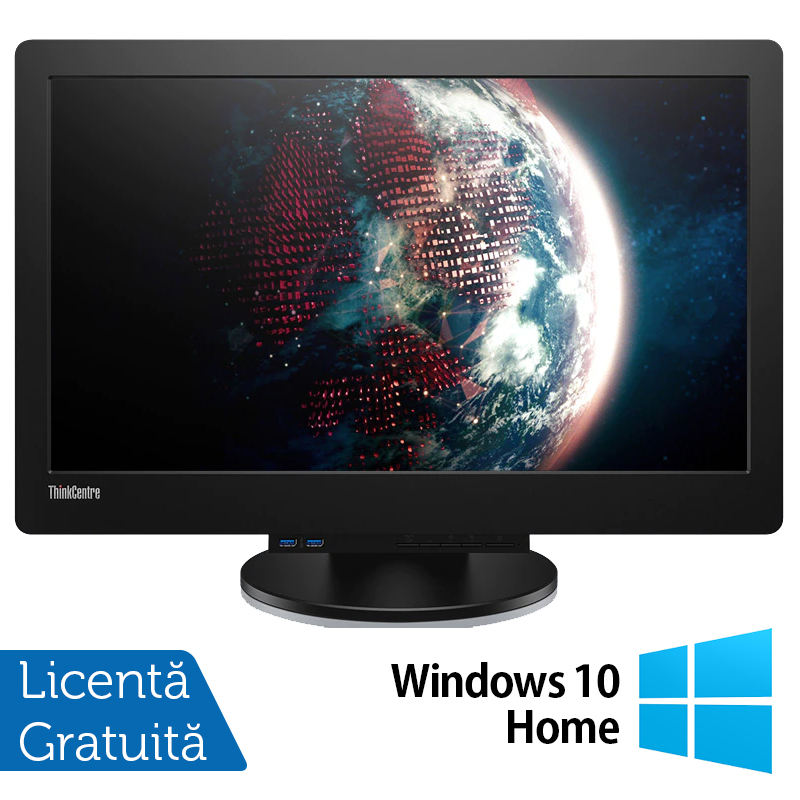 All in one modular lenovo 23 inch full hd led + m93p mini pc, intel core i5-4570t 2.90ghz, 8gb ddr3, 120gb ssd + windows 10 home