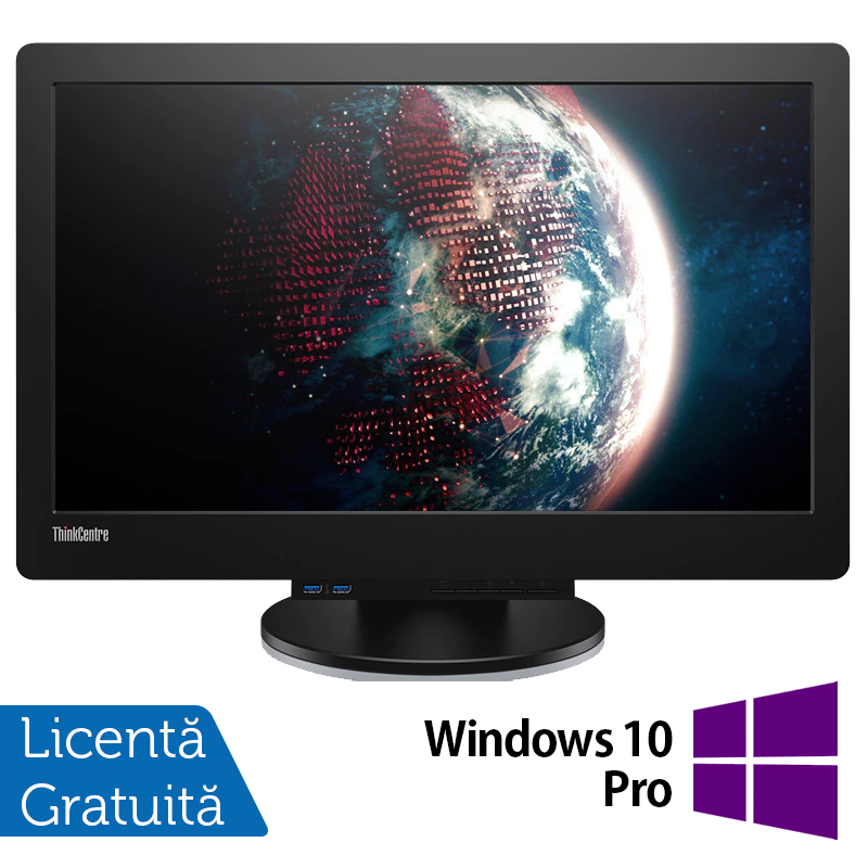 All in one modular lenovo 23 inch full hd led + m93p mini pc, intel core i5-4570t 2.90ghz, 8gb ddr3, 120gb ssd + windows 10 pro