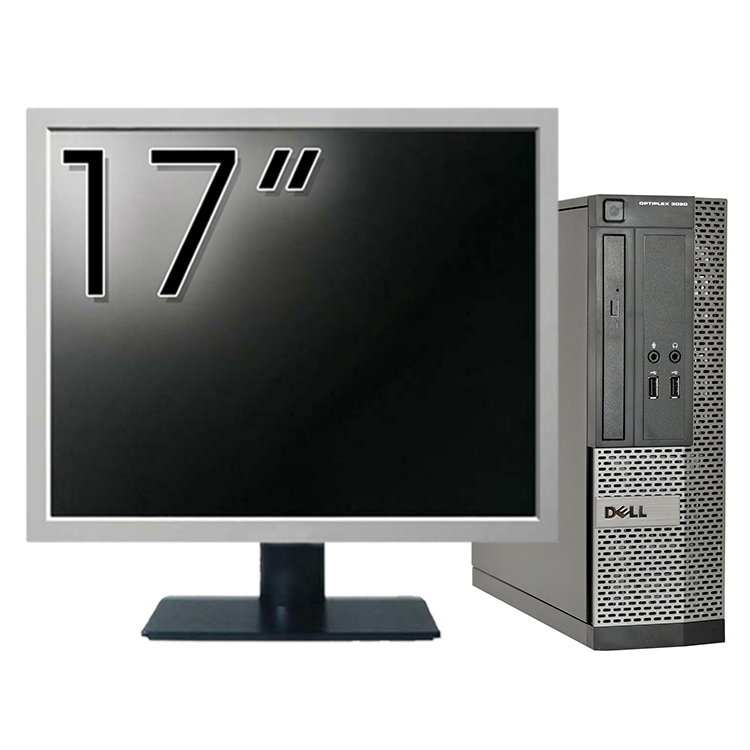 Calculator dell optiplex 3020 sff, intel pentium g3220 3.00ghz, 4gb ddr3, 500gb sata, dvd-rw + monitor 17 inch