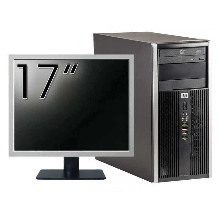 Calculator hp 6200 tower, intel pentium g645 2.90ghz, 4gb ddr3, 250gb sata, dvd-rom + monitor 17 inch (top sale!)
