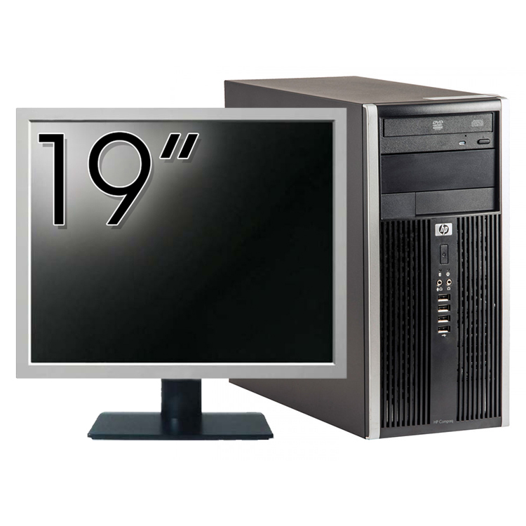 Pachet Calculator HP 6200 Tower, Intel Core i3-2100 3.10GHz, 4GB DDR3, 250GB SATA, DVD-ROM + Monitor 19 Inch (Top Sale!)