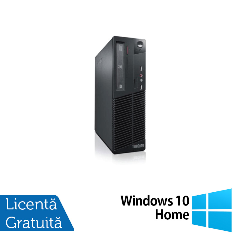 Calculator LENOVO Thinkcentre M72E SFF, Intel Core i7-2600 3.40GHz, 4GB DDR3, 250GB SATA, DVD-ROM + Windows 10 Home