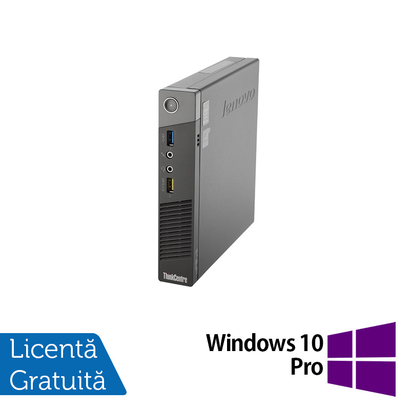 Calculator lenovo thinkcentre m93 usdt, intel core i5-4570t 2.90ghz, 4gb ddr3, 500gb sata + windows 10 pro