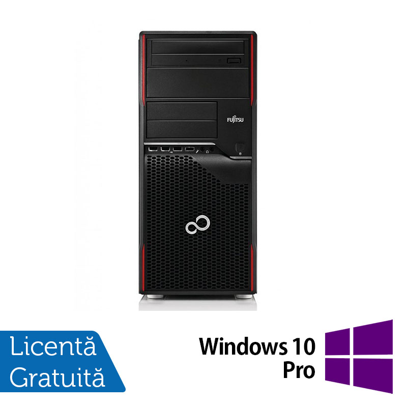 Calculator Fujitsu Celsius W410 Tower, Intel Core i5-2400 3.10GHz, 8GB DDR3, 500GB SATA, DVD-RW + Windows 10 Pro