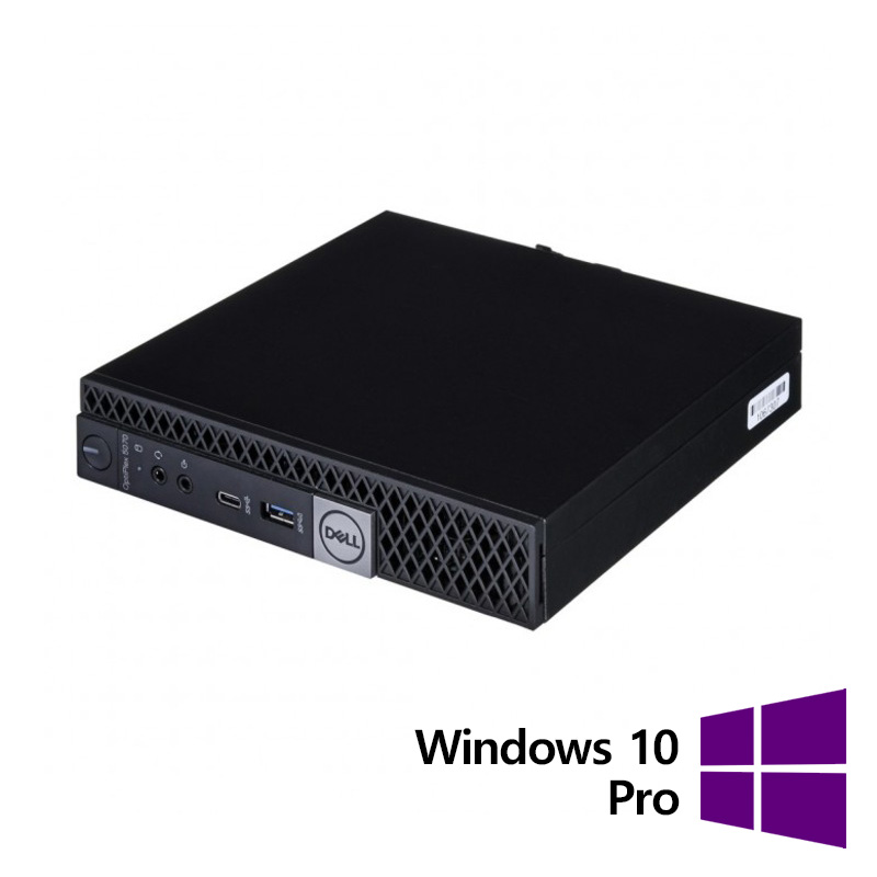 Calculator Refurbished DELL OptiPlex 5070 Mini, Intel Pentium Gold G5600T 3.30GHz, 8GB DDR4, 256GB SSD + Windows 10 Pro