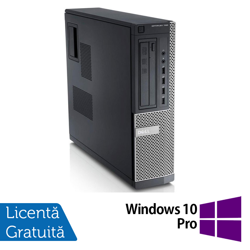 Calculator DELL GX790 Desktop, Intel Core i3-2120 3.30GHz, 4GB DDR3, 250GB SATA + Windows 10 Pro