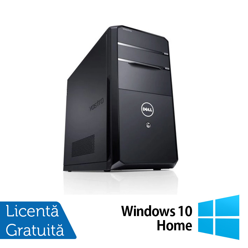 Calculator dell vostro 270 tower, intel core i3-3240 3.40ghz, 4gb ddr3, 500gb sata, dvd-rw + windows 10 home