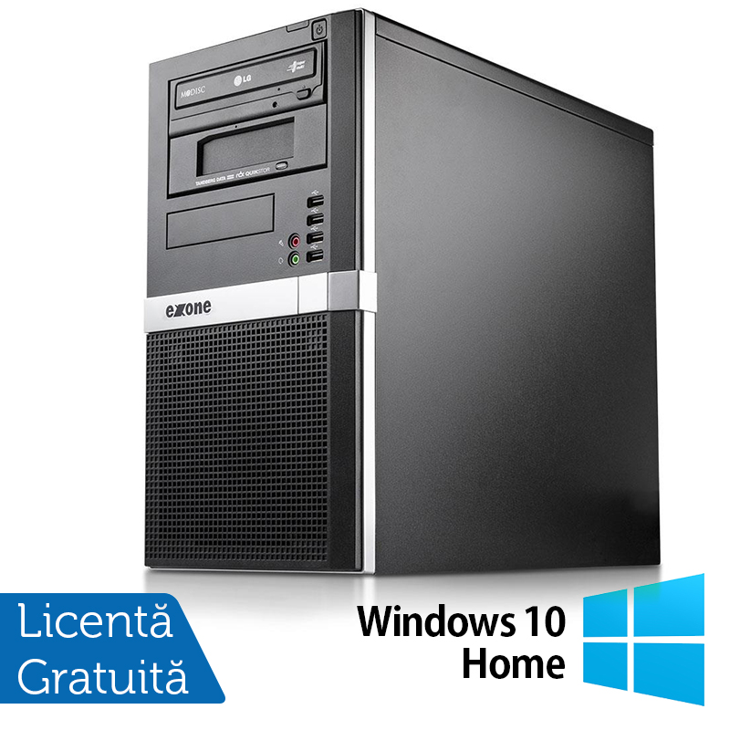 Calculator Exone PC Tower, Intel Core i3-6100 3.70GHz, 4GB DDR4, 500GB SATA, DVD-ROM + Windows 10 Home