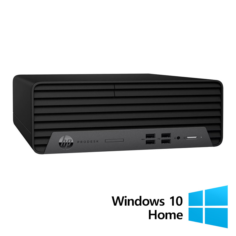 Calculator Refurbished HP ProDesk 400 G7 SFF, Intel Core i5-10400F 2.90 - 4.30GHz, 16GB DDR4, Placa Video Nvidia GeForce GT 605 1GB, 512GB SSD + Windows 10 Home