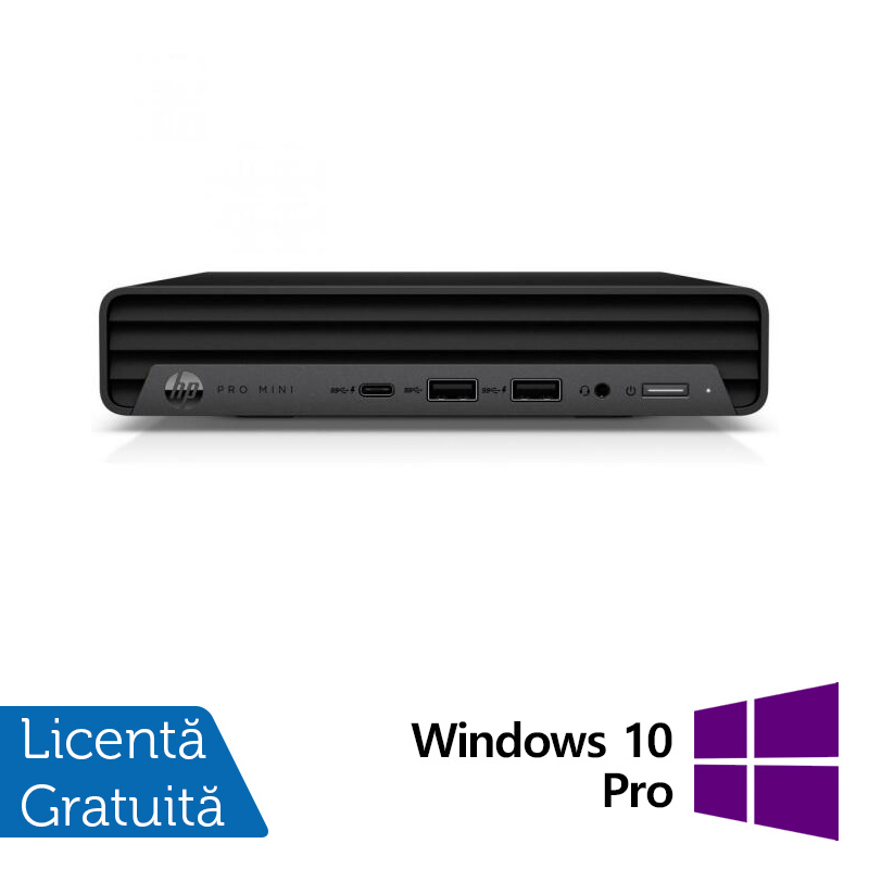 Calculator Refurbished HP ProDesk 400 G9 Mini PC, Intel Core i5-12500T 2.00 - 4.40GHz, 8GB DDR4, 256GB SSD + Windows 10 Pro