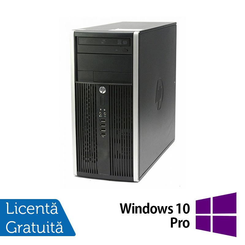 Calculator HP Compaq 6200 Pro Tower, Intel Core i5-2500 3.30GHz, 8GB DDR3, 500GB SATA, DVD-RW + Windows 10 Pro