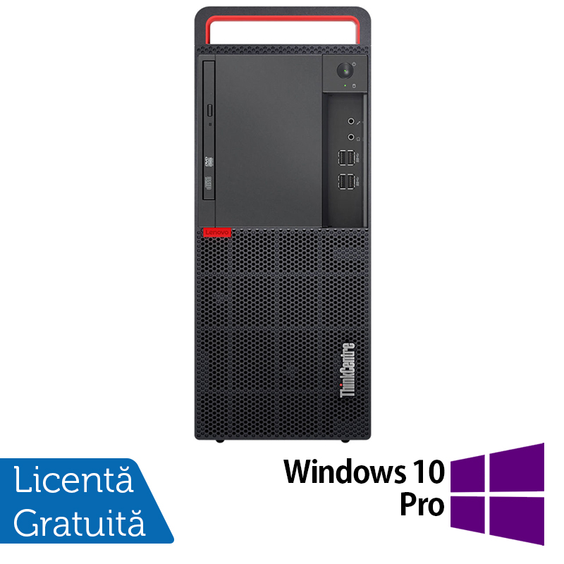 Calculator Refurbished LENOVO M910T Tower, Intel Core i5-6500 3.20GHz, 8GB DDR4, 256GB SSD + Windows 10 Pro