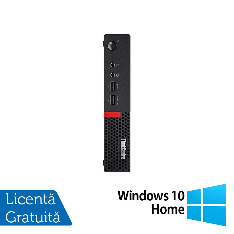 Calculator Lenovo Mini PC M910, Intel Core i5-7500T 2.70GHz, 4GB DDR3, 120GB SSD + Windows 10 Home