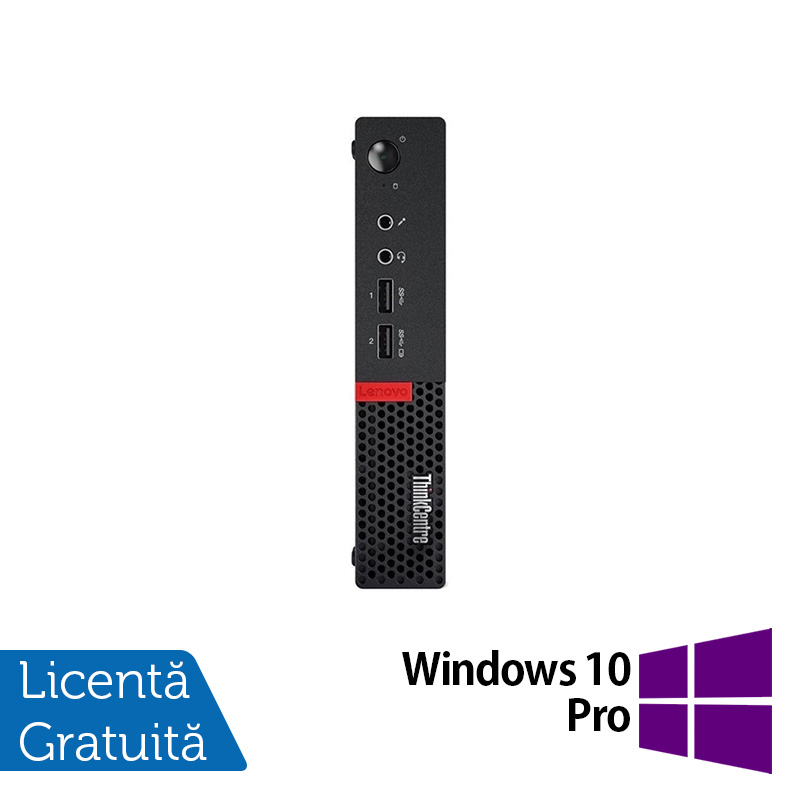 Calculator Lenovo Mini PC M910, Intel Core i5-7500T 2.70GHz, 4GB DDR3, 120GB SSD + Windows 10 Pro