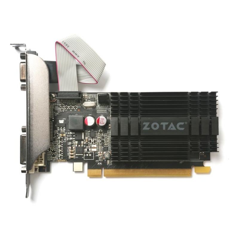 Placa video Zotac GeForce GT 710, 2GB DDR3 64 Bit, HDMI, DVI, VGA, High/Low Profile