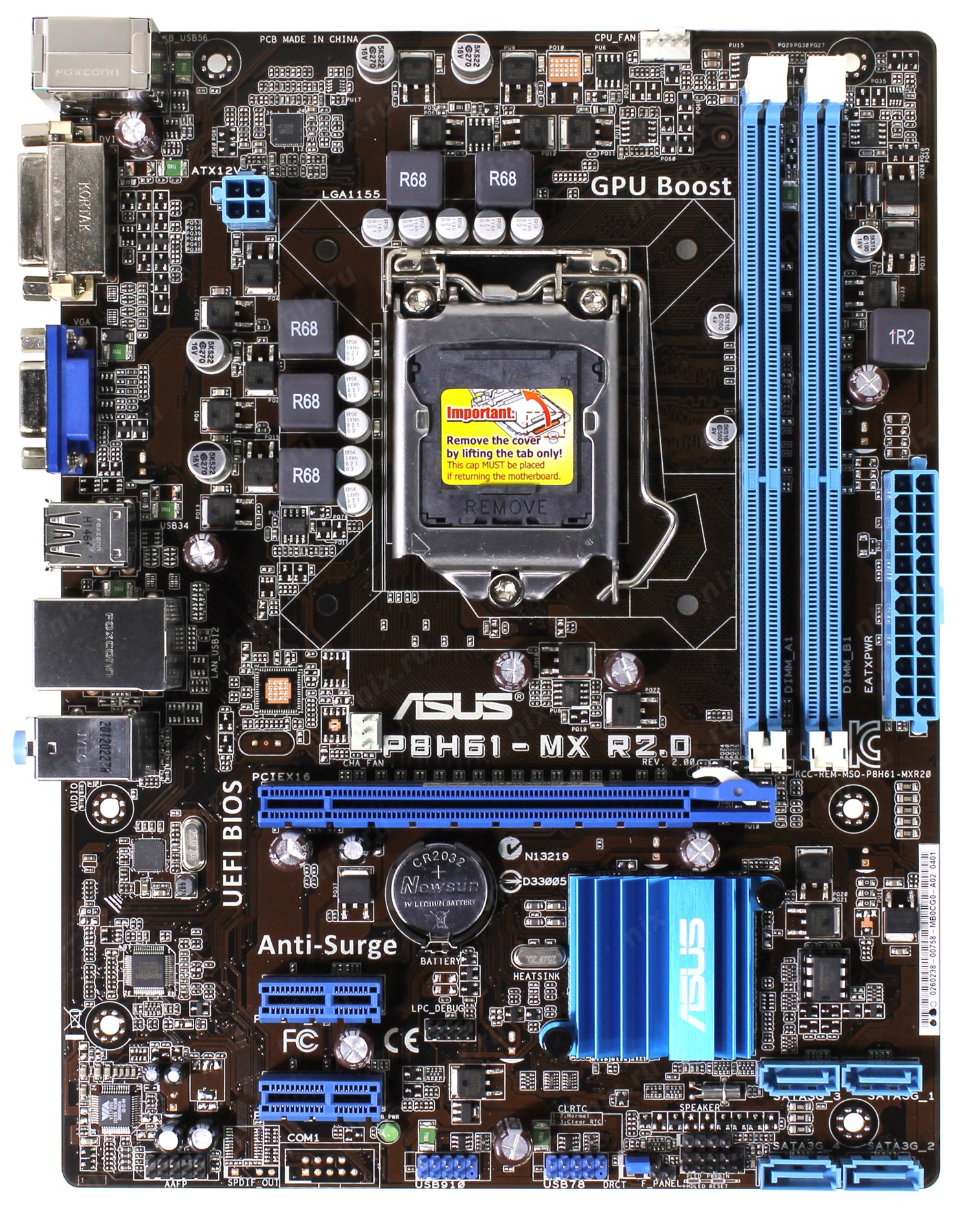 Placa de baza Asus P8H61-MX R2.0 + Procesor Intel Core i7-3770S + Cooler si Shield ASUS imagine noua 2022