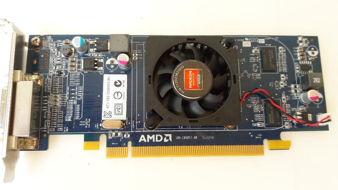 Placa video PCI-E ATI Radeon Card 6350 512MB, Low Profile + Cablu DMS-59 cu doua iesiri VGA
