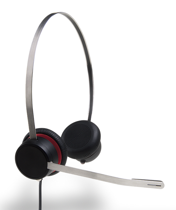 Casti pentru call center avaya l159, noise cancellation dual active microphones, busy light, usb, ambalaj original deschis
