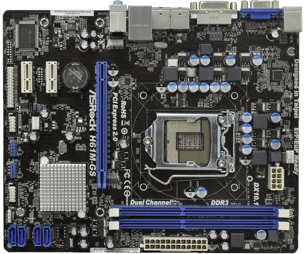 Placa de baza ASRock H61M-GS + Procesor Intel Core i3-3220 + Cooler si Shield ASRock imagine noua 2022