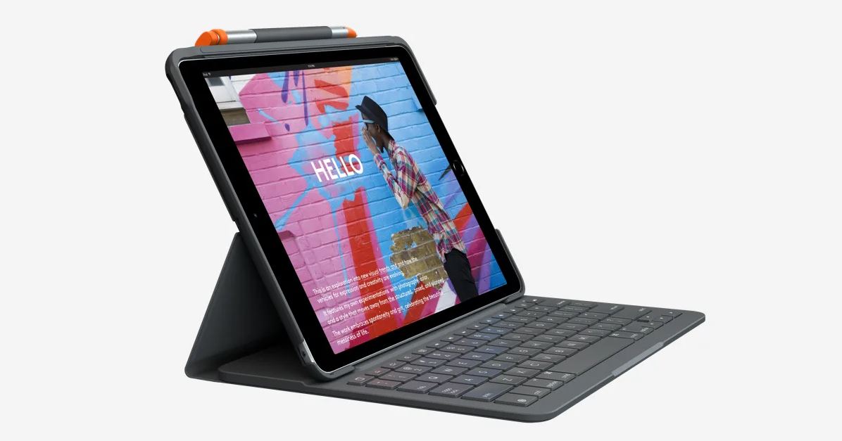 Husa Noua Logitech SLIM FOLIO pentru iPAD gen 5 si 6, US, Neagra