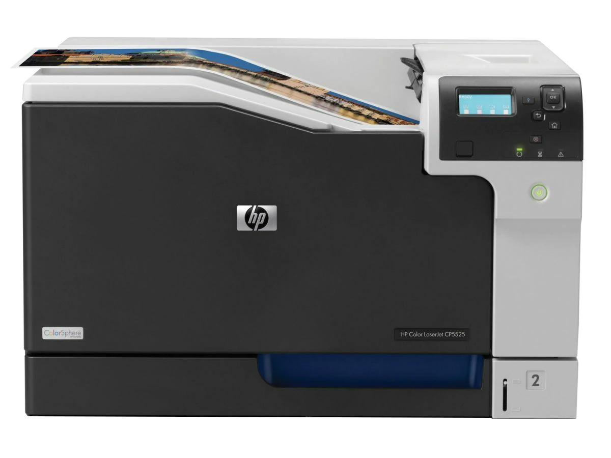Imprimanta Second Hand Laser Color HP LaserJet CP5525DN, Duplex, A3, 30 ppm, 600 x 600 dpi, USB, Retea