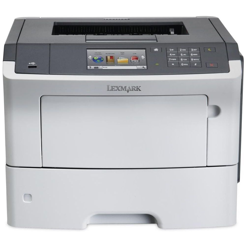 Imprimanta Noua Laser Monocrom Lexmark MS610de, Duplex, A4, 47ppm, 1200 x 1200, USB, Retea