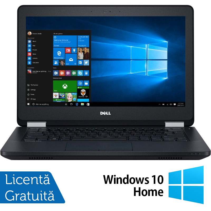 Laptop DELL Latitude E5270, Intel Core i5-6300U 2.40GHz, 8GB DDR4, 240GB SSD, 12.5 Inch, Webcam + Windows 10 Home