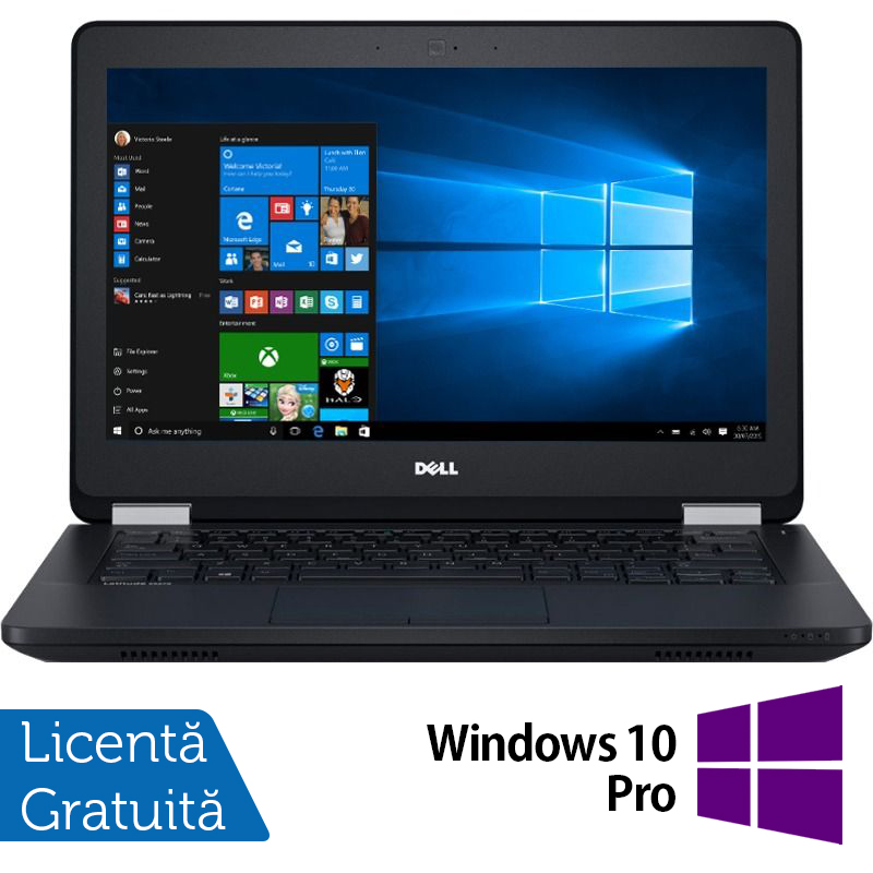Laptop DELL Latitude E5270, Intel Core i5-6300U 2.40GHz, 8GB DDR4, 240GB SSD, 12.5 Inch, Webcam + Windows 10 Pro