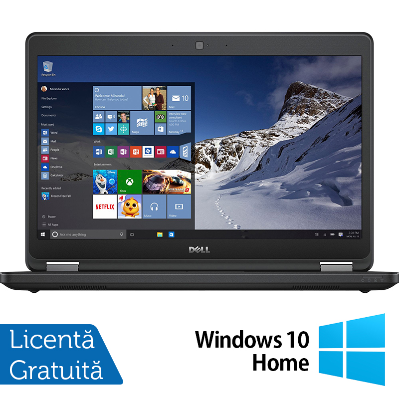Laptop Refurbished Dell Latitude E5470, Intel Core I5-6300u 2.40ghz, 8gb Ddr4, 256gb Ssd, 14 Inch Full Hd Touchscreen, Webcam + Windows 10 Pro