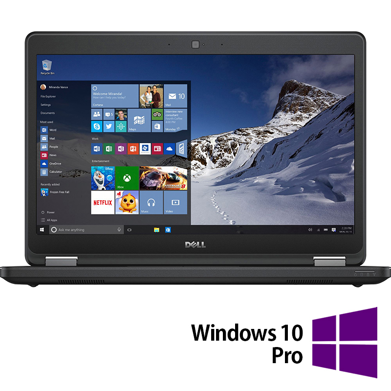 Laptop Refurbished DELL Latitude E5470, Intel Core i5-6300U 2.40GHz, 8GB DDR4, 256GB SSD, 14 Inch Full HD Touchscreen, Webcam + Windows 10 Pro