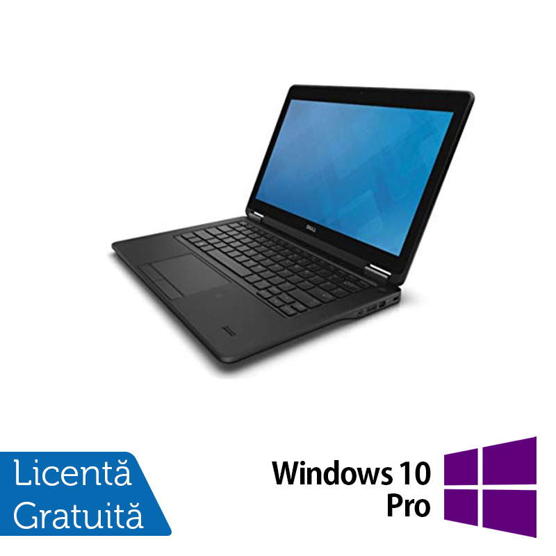 Laptop Dell Latitude E7250, Intel Core i5-5300U 2.30GHz, 8GB DDR3, 240GB SSD, 12 Inch Full HD Touchscreen + Windows 10 Pro