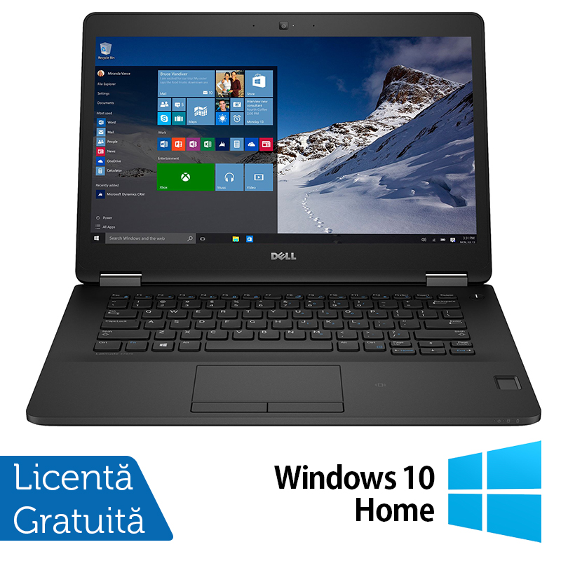 Laptop Refurbished Dell Latitude E7470, Intel Core I5-6300u 2.40ghz, 8gb Ddr4, 256gb Ssd, 14 Inch Hd + Windows 10 Pro