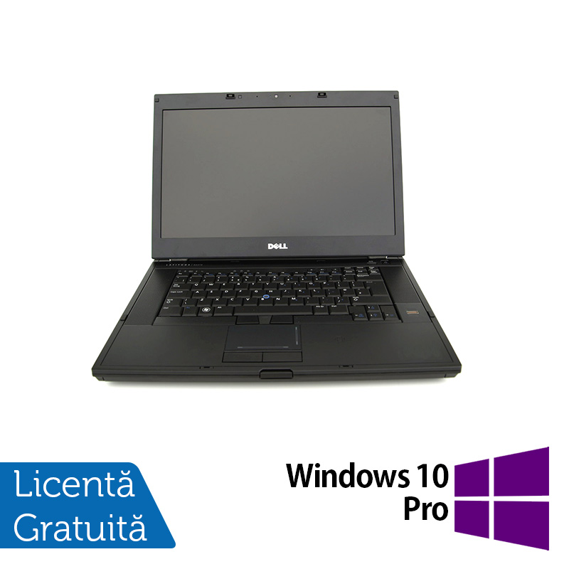Laptop DELL Latitude E6510, Intel Core i7-640M 2.80GHz, 4GB DDR3, 320GB SATA, DVD-RW, 15.6 Inch, Fara Webcam + Windows 10 Pro