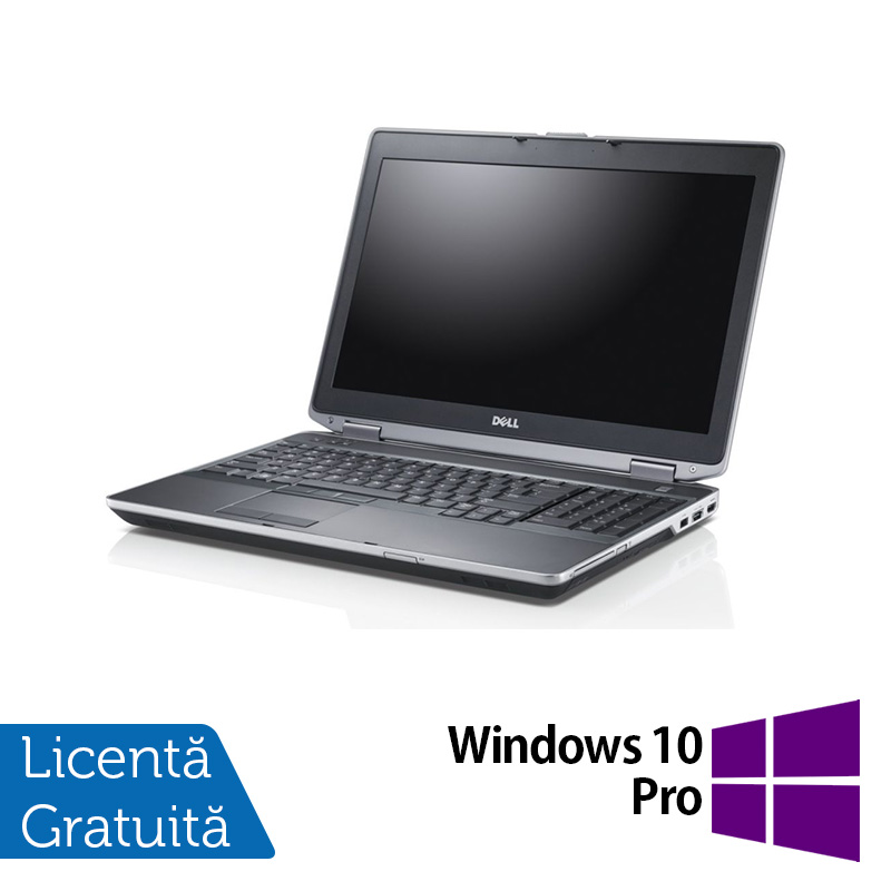 Laptop DELL Latitude E6530, Intel Core i5-3320M 2.60GHz, 4GB DDR3, 320GB SATA, DVD-RW, 15 Inch + Windows 10 Pro