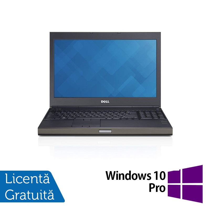 Laptop Dell Precision M4800, Intel Core i7-4810MQ 2.80GHz, 8GB DDR3, 240GB SSD, Tastatura Numerica, 15.6 Inch + Windows 10 Pro