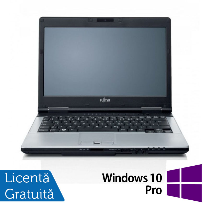 Laptop FUJITSU SIEMENS S751, Intel Core i7-2620M 2.70GHz, 4GB DDR3, 120GB SSD, DVD-RW, Webcam, 14 Inch + Windows 10 Pro