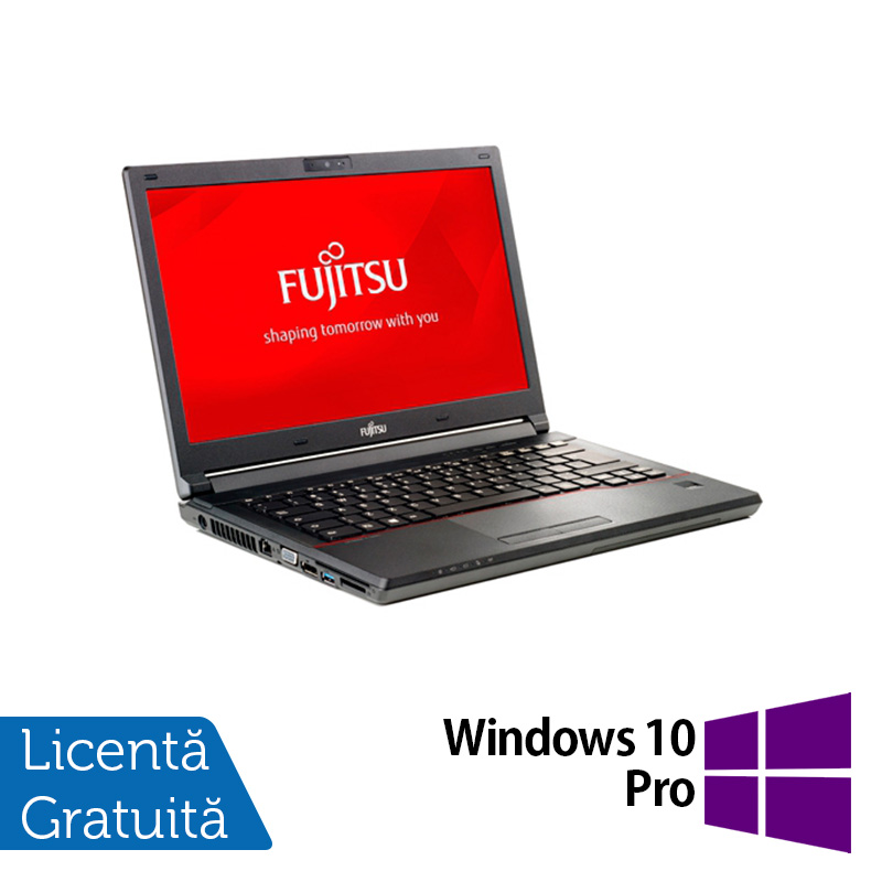 Laptop Fujitsu Lifebook E746, Intel Core i3-6100U 2.30GHz, 8GB DDR4, 240GB SSD, 14 Inch, Webcam + Windows 10 Pro