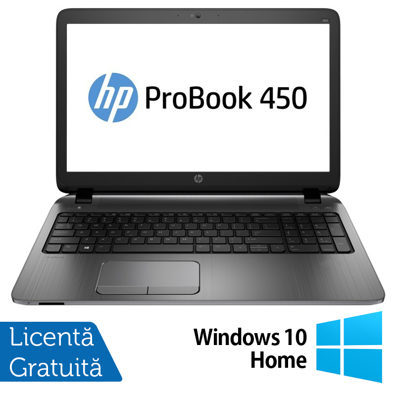 Laptop Refurbished Hp Probook 450 G3, Intel Core I3-6100u 2.30ghz, 8gb Ddr3, 256gb Ssd, Dvd-rw, 15.6 Inch, Tastatura Numerica, Webcam + Windows 10 Pro