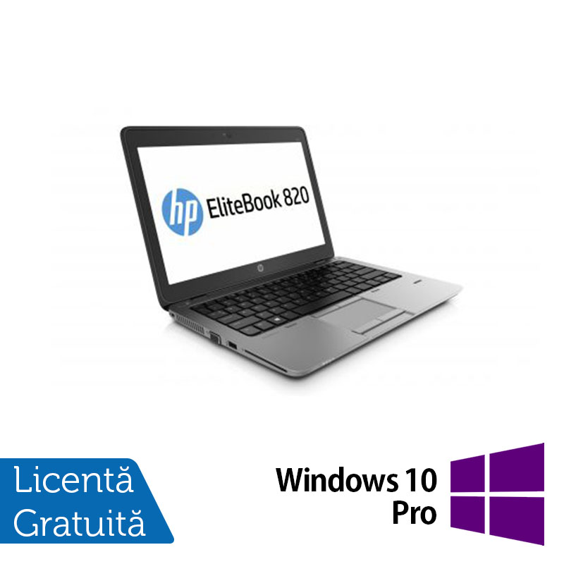 Laptop HP EliteBook 820 G1, Intel Core i7-4600U 2.10GHz, 8GB DDR3, 120GB SSD, 12 inch + Windows 10 Pro