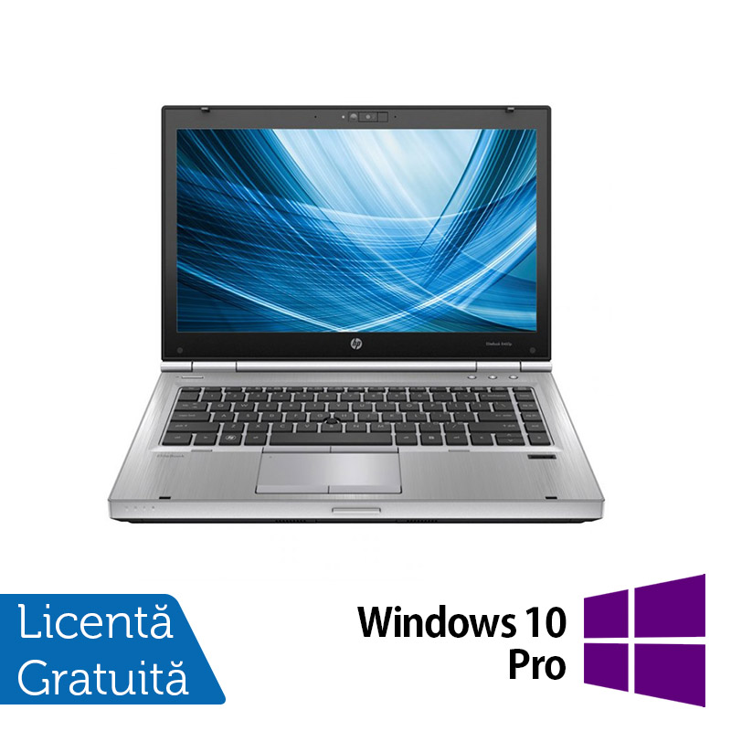 Laptop HP EliteBook 8460p, Intel Core i5-2540M 2.60GHz, 8GB DDR3, 120GB SSD, DVD-RW, Webcam, 14 Inch + Windows 10 Pro
