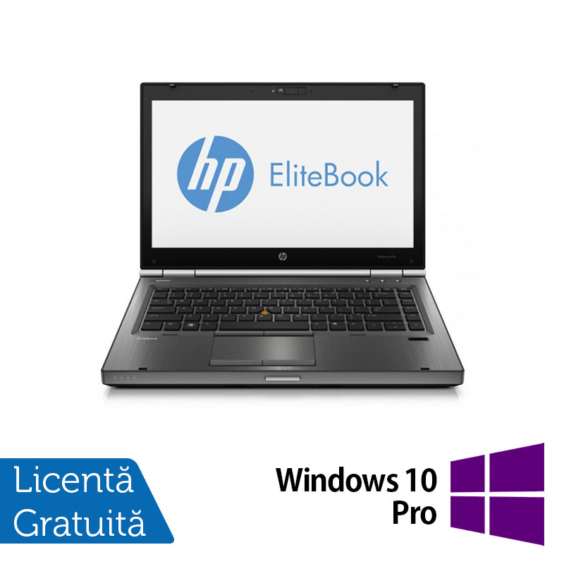 Laptop Refurbished HP EliteBook 8570p, Intel Core i5-3210M 2.50GHz, 8GB DDR3, 128GB SSD, DVD-RW, 15.6 Inch, Tastatura Numerica + Windows 10 Pro