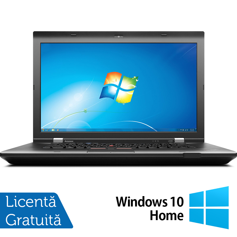 Laptop LENOVO ThinkPad L530, Intel Core i3-3110M 2.40GHz, 8GB DDR3, 120GB SSD, DVD-RW, 15.6 Inch, Webcam + Windows 10 Home